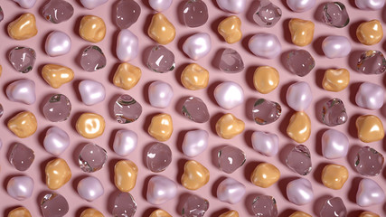 Abstract background with beautiful stones. 3d illustration, 3d rendering.