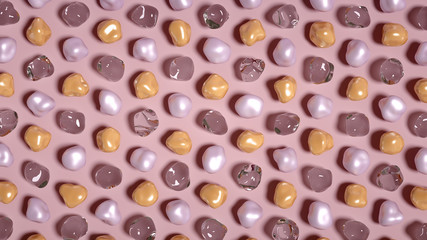 Abstract background with beautiful stones. 3d illustration, 3d rendering.