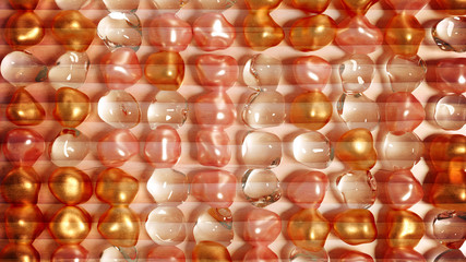 Abstract background with beautiful stones. 3d illustration, 3d rendering.