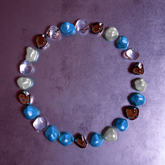 Abstract background with beautiful stones. 3d illustration, 3d rendering.