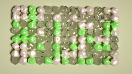 Abstract background with beautiful stones. 3d illustration, 3d rendering.