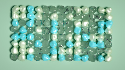 Abstract background with beautiful stones. 3d illustration, 3d rendering.