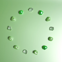 Abstract background with beautiful stones. 3d illustration, 3d rendering.