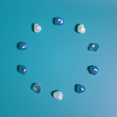 Abstract background with beautiful stones. 3d illustration, 3d rendering.