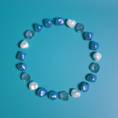 Abstract background with beautiful stones. 3d illustration, 3d rendering.