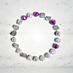 Abstract background with beautiful stones. 3d illustration, 3d rendering.