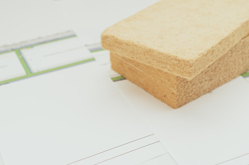 wall and buildings insulation panels - energy savings materials