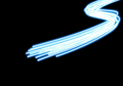 Immagini Stock - Illustrazione Raffigurante Le Estremità Di Molti Fili  Luminosi A Fibre Ottiche Contro Astratto Sfondo Blu. Image 12739810