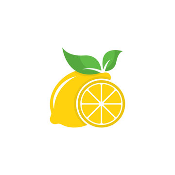 Set of lemon fruit logo vector template icon illustration design 