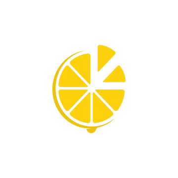 Set of lemon fruit logo vector template icon illustration design 