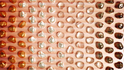 Abstract background with beautiful stones. 3d illustration, 3d rendering.