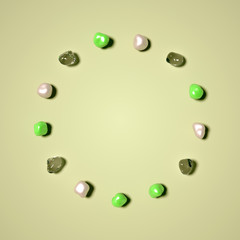 Abstract background with beautiful stones. 3d illustration, 3d rendering.