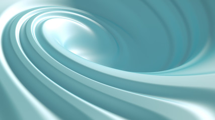 Beautiful turquoise paint splash. 3d illustration, 3d rendering.