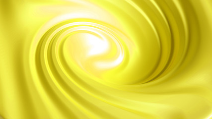 Beautiful yellow paint splash. 3d illustration, 3d rendering.