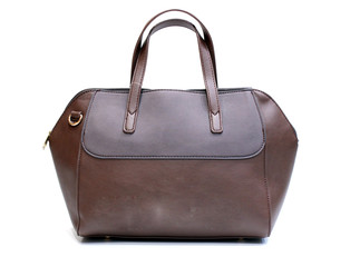 beautiful hand purse isolated on white background