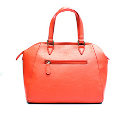 beautiful hand purse isolated on white background