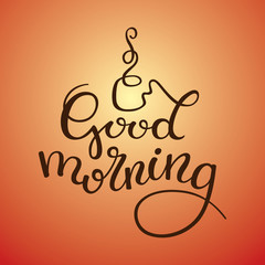 Hand lettering good morning