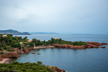 Fototapeta na wymiar amazing view of the bay of French Riviera
