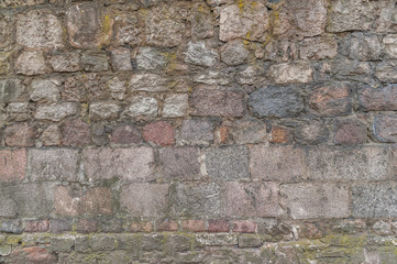 abstract background of stone wall close up