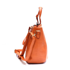beautiful hand purse isolated on white background