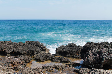 Fototapeta na wymiar Stone Coast in Mallorca