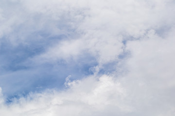 The white clouds in the sky in the afternoon , 