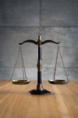 Law and Justice Concept Image, Grey stone background - 285224976