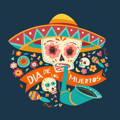 Day of the dead. Vector illustration.