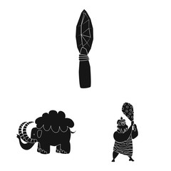 Vector illustration of sapiens and development sign. Set of sapiens and age vector icon for stock.