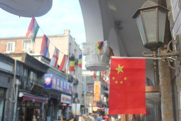 Fototapeta na wymiar flags of china