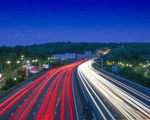 M27 Motorway at Night