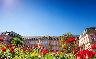 Scenic view of Neues Schloss building in Stuttgart
