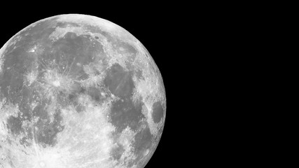 moon on black dark background