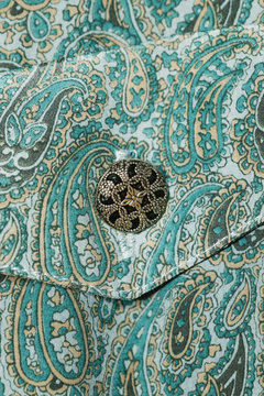 Close-up paisley pattern dress with button