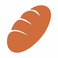 Colorful bread icon isolated on white background
