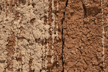 Chocolate background. Red clay texture