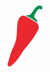Colorful Pepper icon isolated on white background
