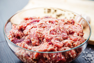 Making homemade sausage
