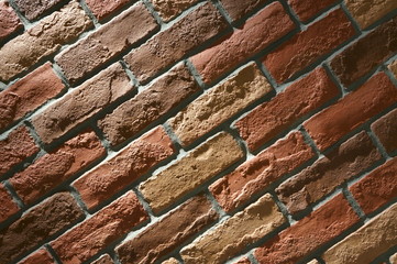 Brick style tile wall spotlight