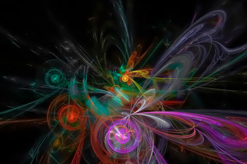 abstract fractal fantasy design background