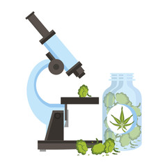 cannabis martihuana sativa hemp cartoon