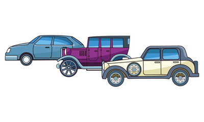 Vintage and classic cars vehicles