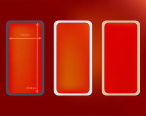 Mesh, red colored phone backgrounds kit.
