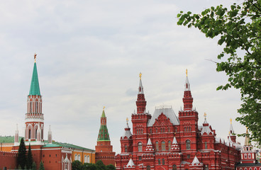 State Historical Museum of Russia on Red Square in Moscow, Russia