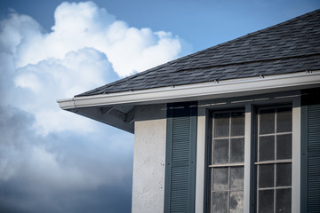 corner of house and sky