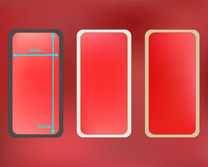 Mesh, coral colored phone backgrounds kit.