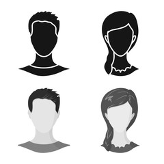 Vector design of professional and photo icon. Collection of professional and profile stock symbol for web.