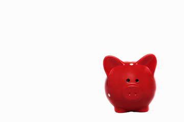 Piggy Bank. Savings and investment piggy Bank theme isolated on white background. Concept of savings, payment and credit.