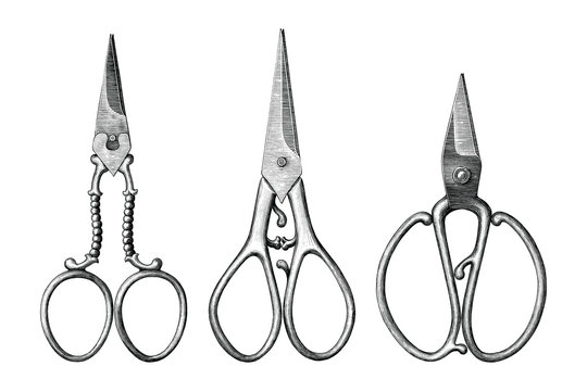 Vintage Scissors Clip Art - The Old Design Shop
