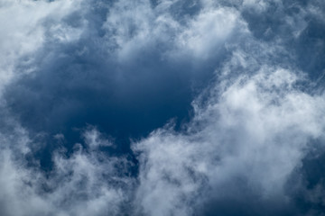 Light in the Dark and Dramatic Storm Clouds background,before the rain